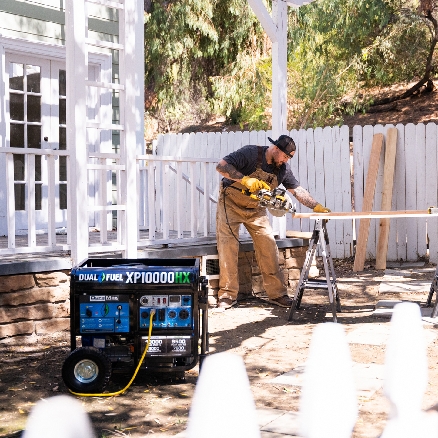 DuroMax 10,000 Watt Portable Dual Fuel Gas Propane CO Alert Generator - XP10000HX - Engines & Co.