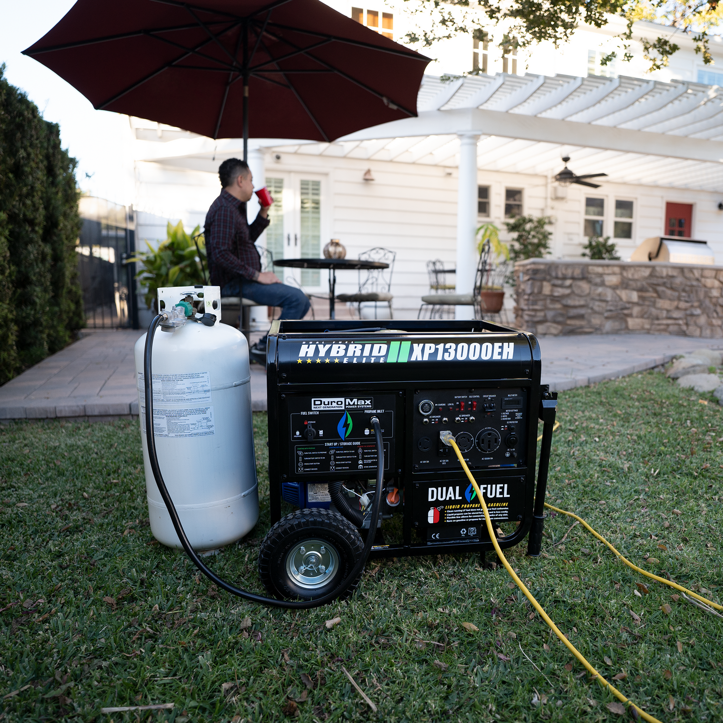 DuroMax 13,000 Watt Portable Dual Fuel Gas Propane Generator - XP13000EH - Engines & Co.