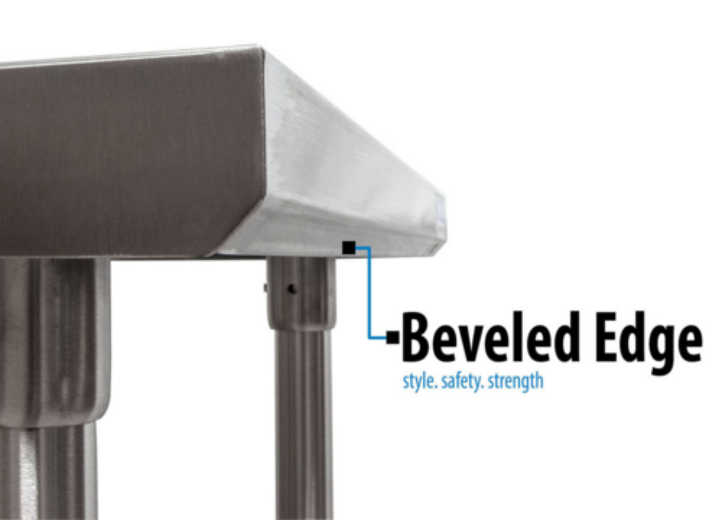 BK Resource Stainless Steel Prep Tables - QVTR5OB-9624