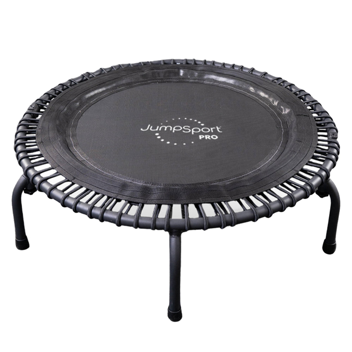 Disc-O-Bed JumpSport 550f PRO Indoor Lightweight 44 Inch Folding Fitness Trampoline, Black - 168419