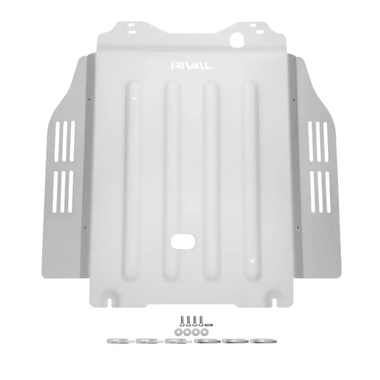 RIVAL Aluminum Transmission Skid Plate 2024+ Tacoma 4Gen Hybrid | 2024+ Land Cruiser Hybrid | 2025 4Runner 6Gen Hybrid - 2333.9569.2.6