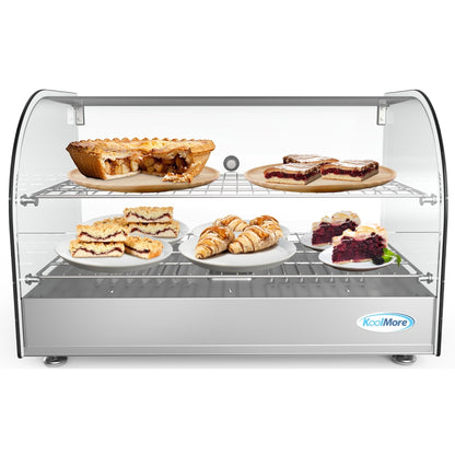 KOOLMORE 22 in. Curved Glass Countertop Display Warmer, 1.5. cu. ft.,  - HDC15C