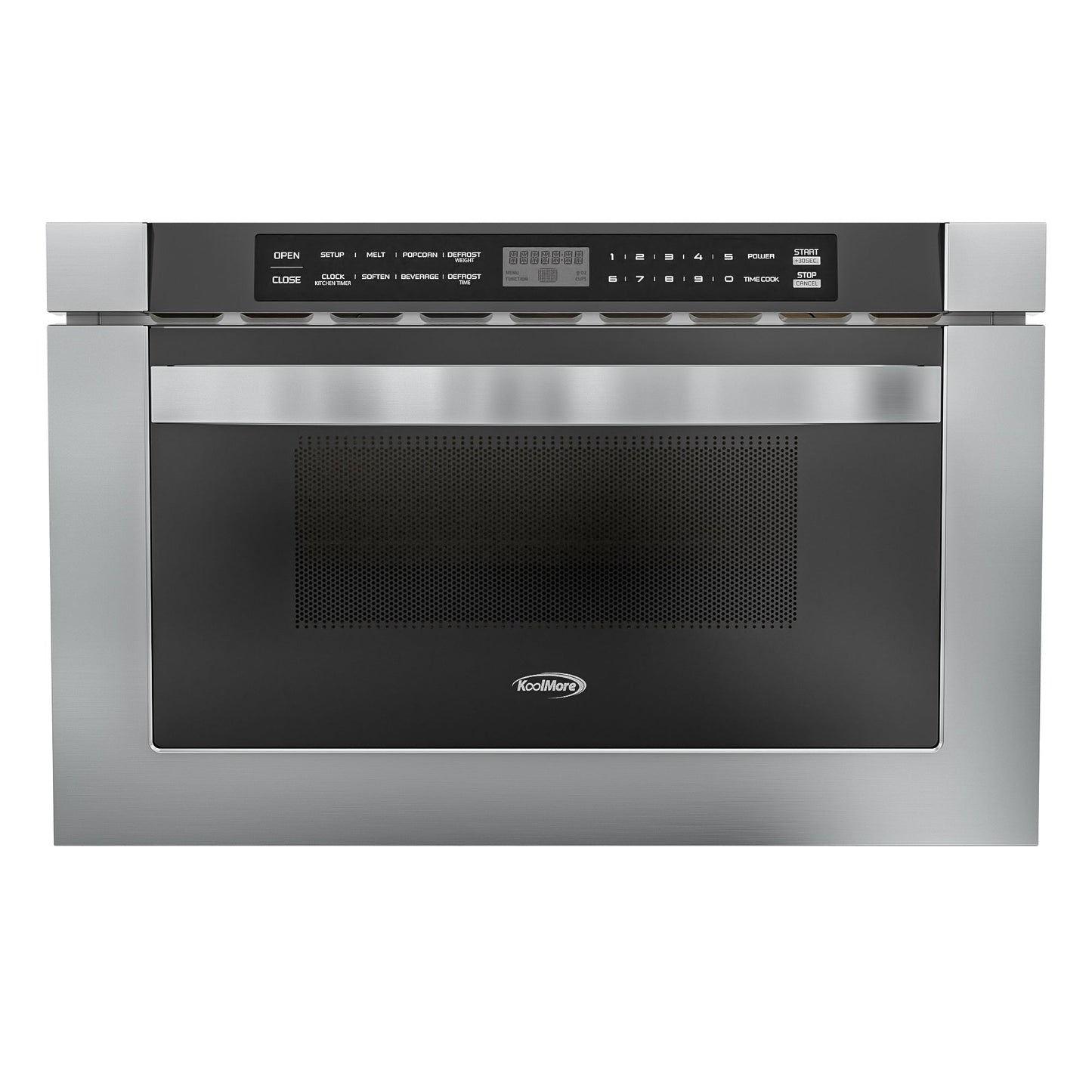 KOOLMORE 24 in. Stainless-Steel Microwave Drawer, Wall-Mounted with Flat Bottom,1.2 Cu. Ft.  - KMMD1SS