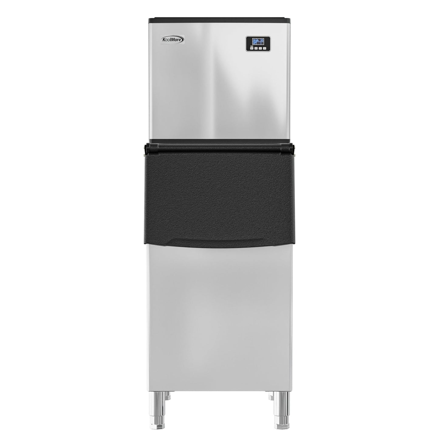 KOOLMORE 25 in. Stainless-Steel Commercial Ice Maker with Full Cube Production, 420 Lbs/24h KM-CIM-400 - KMCIM400