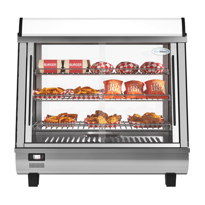 KOOLMORE 26 in. Glass Countertop Display Warmer, 3.4 cu. ft. in Stainless Steel  - HDC3CSS