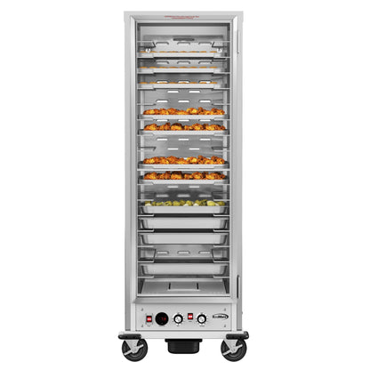 KOOLMORE 33 in. Commercial Insulated Heated Holding/Proofing Cabinet with Glass Door and Wire Racks in Silver - KMCHP36WIGL