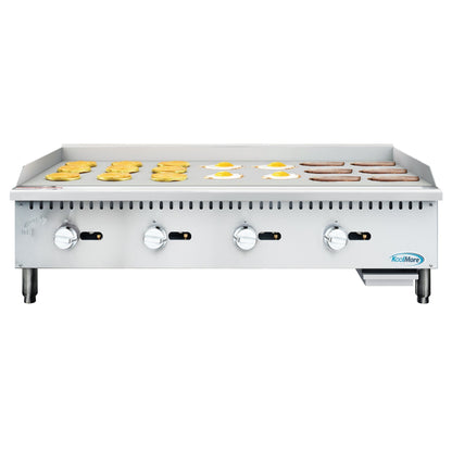 KOOLMORE 48 in. Natural Gas 4-Burner Griddle with 120,000 BTUs in Stainless-Steel - KMGG448M