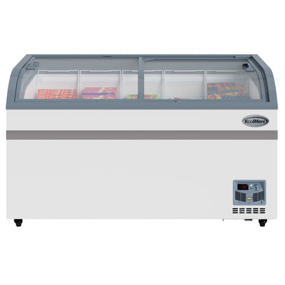KOOLMORE 58 Inch Manual Defrost Island Chest Freezer 14 cu. ft. Capacity in White - KMISCF58MD