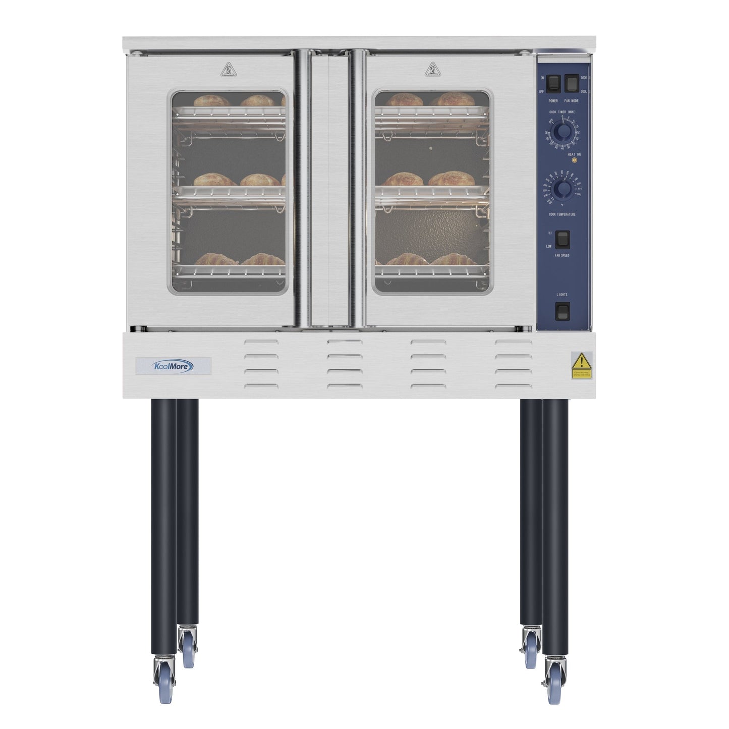 KOOLMORE 38 in. Full Size Single Deck Commercial LP Convection Oven 54,000 BTU - KMCCO54LPC