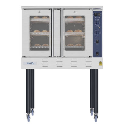 KOOLMORE 38 in. Full Size Single Deck Commercial LP Convection Oven 54,000 BTU - KMCCO54LPC