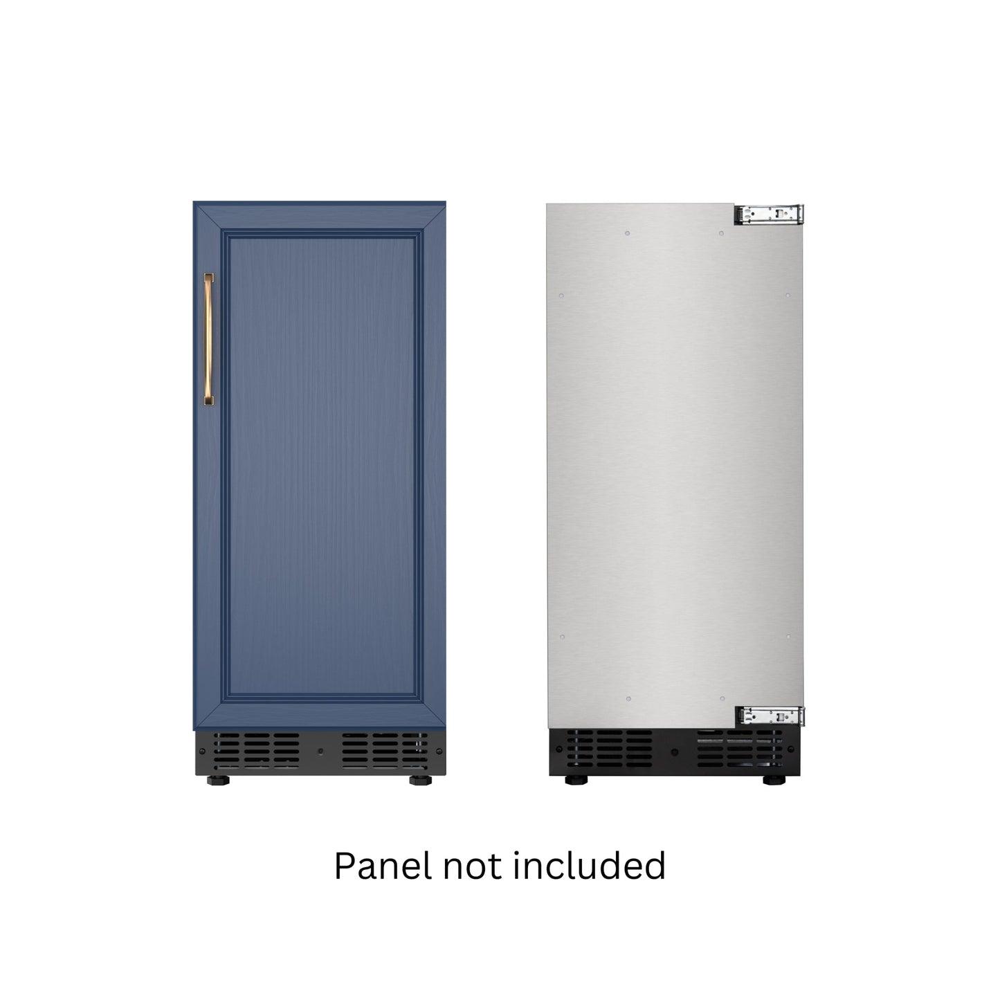 KOOLMORE 15 in. Built-In Panel Ready Undercounter Beverage Refrigerator, Compact with Digital Temperature Control, Glass Shelves, Security Lock  - KMBIR15PR