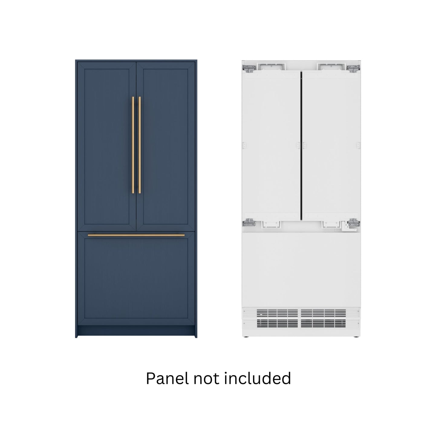 KOOLMORE KoolMore Reserve 36 In. Panel Ready French Door Refrigerator with Ice Maker and Water Dispenser, Frost Free, 19.6 Cu. Ft.  - KM-RER36-FDPR