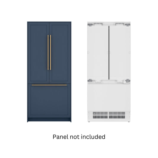 KOOLMORE KoolMore Reserve 36 In. Panel Ready French Door Refrigerator with Ice Maker and Water Dispenser, Frost Free, 19.6 Cu. Ft.  - KM-RER36-FDPR