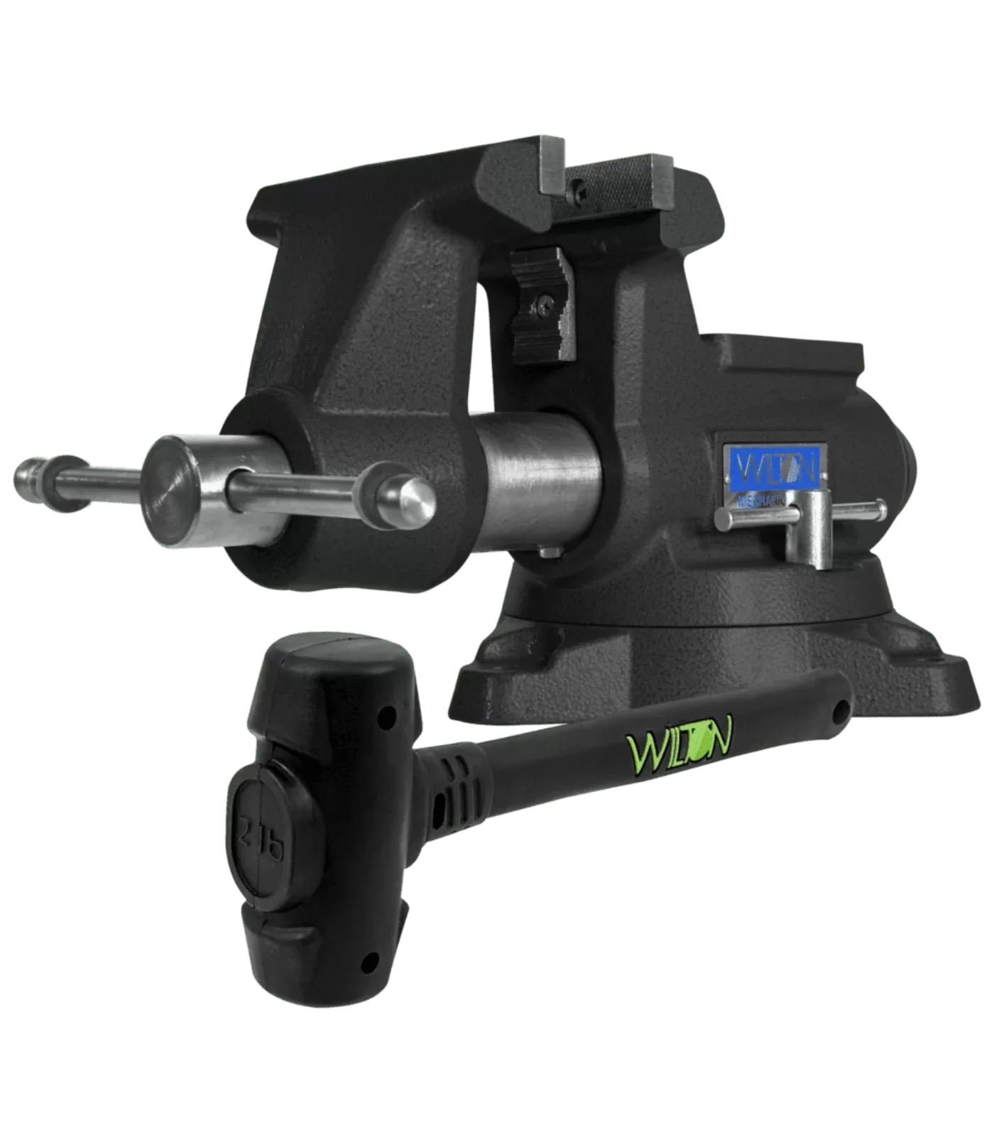 WILTON Special Edition Black 855M Mechanic's Pro Vise w/ 2 lb B.A.S.H Dead Blow Hammer - WL9-28811DB