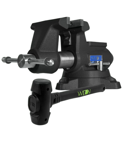 WILTON Special Edition Black 855M Mechanic's Pro Vise w/ 2 lb B.A.S.H Dead Blow Hammer - WL9-28811DB