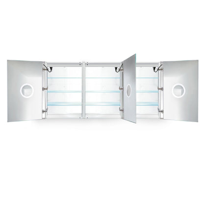 Krugg Svange 7236TLLR 72″ X 36″ LED Medicine Cabinet with Dimmer & Defogger SVANGE7236TLLR