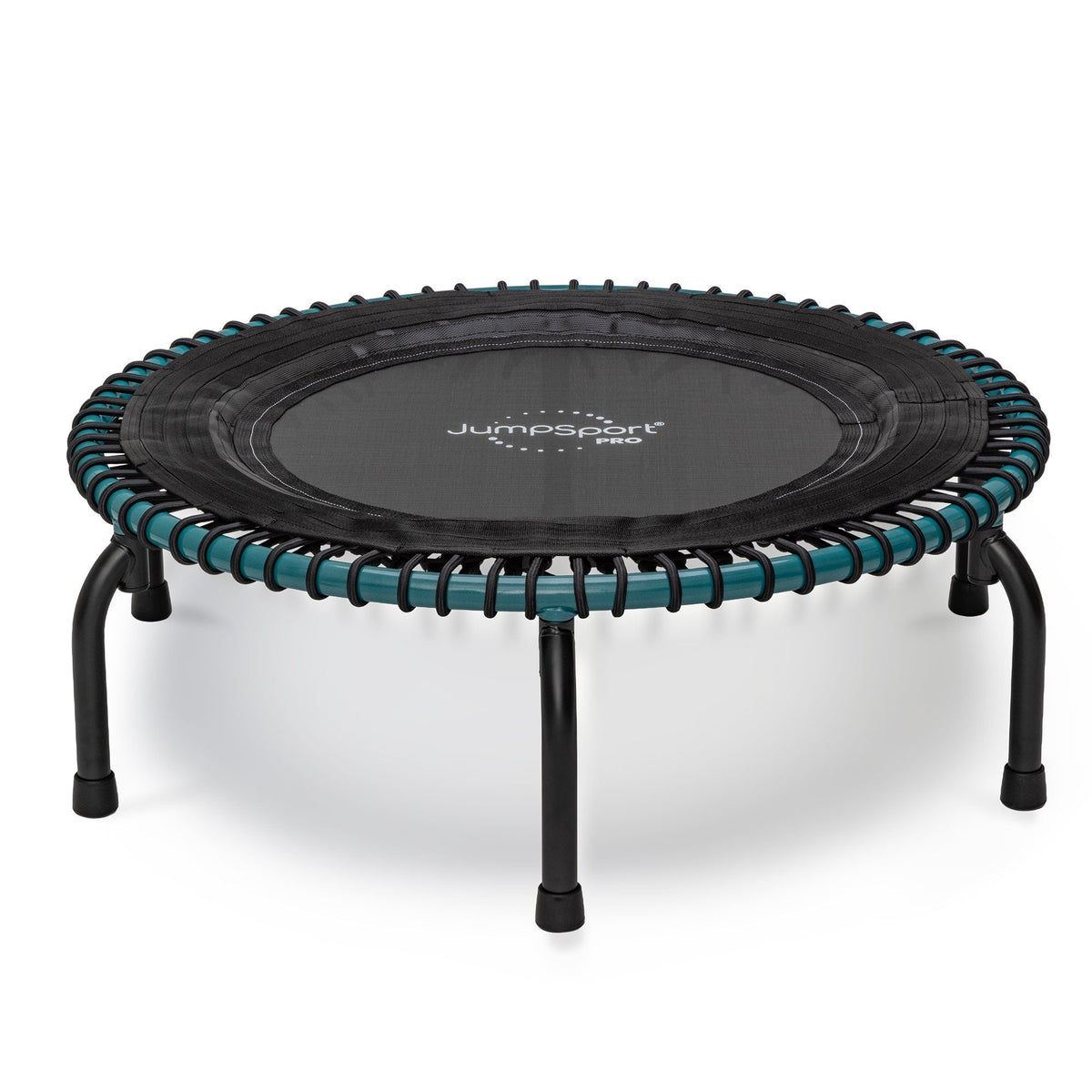 Disc-O-Bed JumpSport 350 Pro Fitness 39 Inch Cardio Workout Indoor Trampoline, Teal/Black - 318126