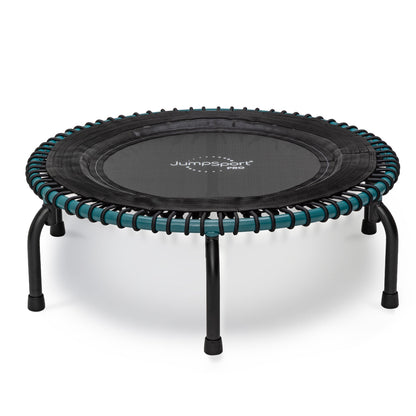Disc-O-Bed JumpSport 350 Pro Fitness 39 Inch Cardio Workout Indoor Trampoline, Teal/Black - 318126