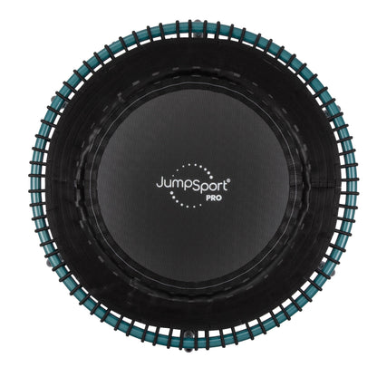 Disc-O-Bed JumpSport 350 Pro Fitness 39 Inch Cardio Workout Indoor Trampoline, Teal/Black - 318126