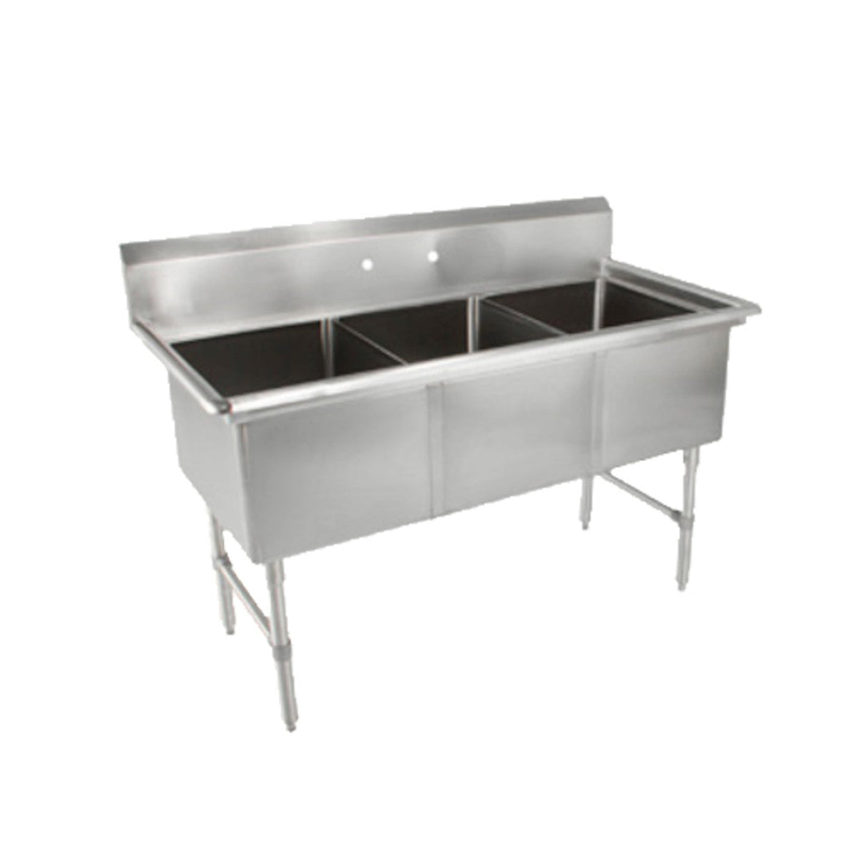 John Boos 3B184 "B" Series Sink with Three 18" x 18" Compartments - JB3B184