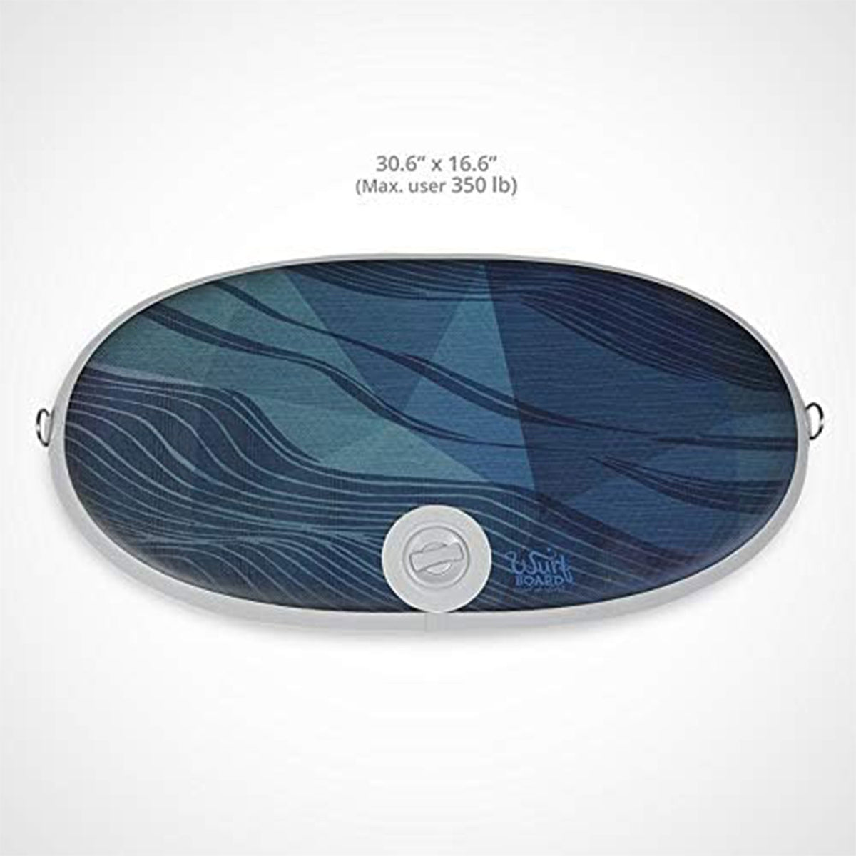Disc-O-Bed JumpSport 350 Fitness 39" Trampoline Bundled with Wurf Board Anti-Fatigue Mat - 411414
