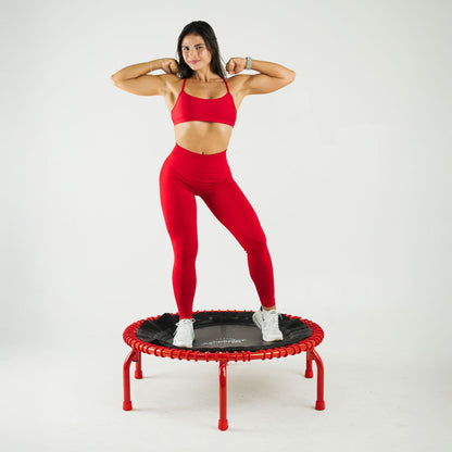 Disc-O-Bed JumpSport 350 PRO Fitness Trampoline, Cardio Workout Equipment, 39 Inch, Ignite - 415469