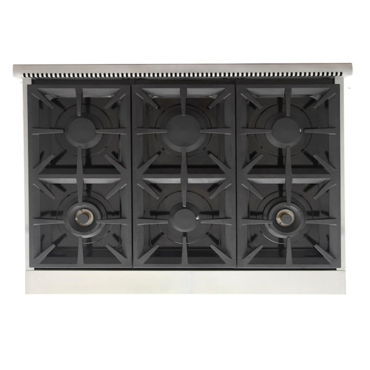 Kucht Professional 36" 5.2 cu. ft. Propane Gas Range in Cement Gray with True Simmer Burners, KFX3600X/LP-GY - KFX3600X/LP-GY