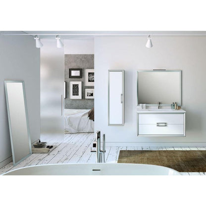 Lucena Bath 24" DÃ©cor Tirador Vanity in White, Black, Gray or White and Silver. - Backyard Provider