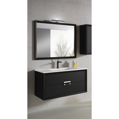 Lucena Bath 24" DÃ©cor Tirador Vanity in White, Black, Gray or White and Silver. - Backyard Provider