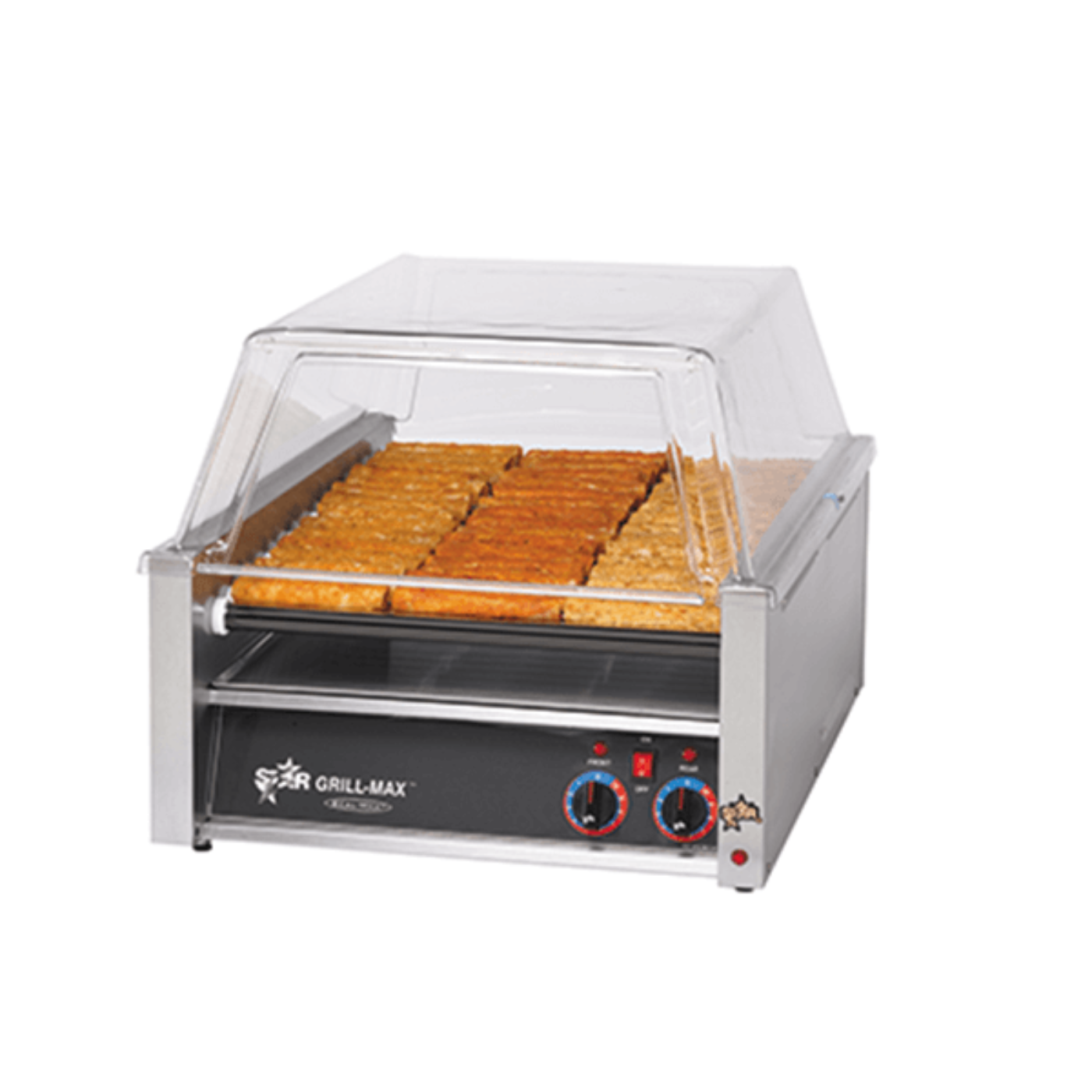 Star 8A-45C-120V Grill-Max® Roller Grills 120V 45 Dogs Analogue Control Chrome - 8A-45C-120V