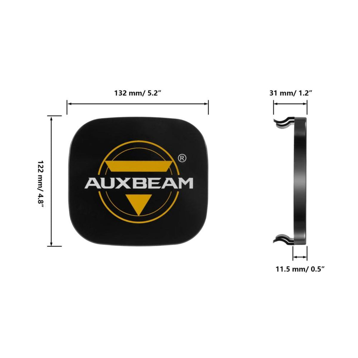 Auxbeam 6/8Pcs 5 Inch 132W Amber DRL LED Pod Lights with Power Harness - GP00011297