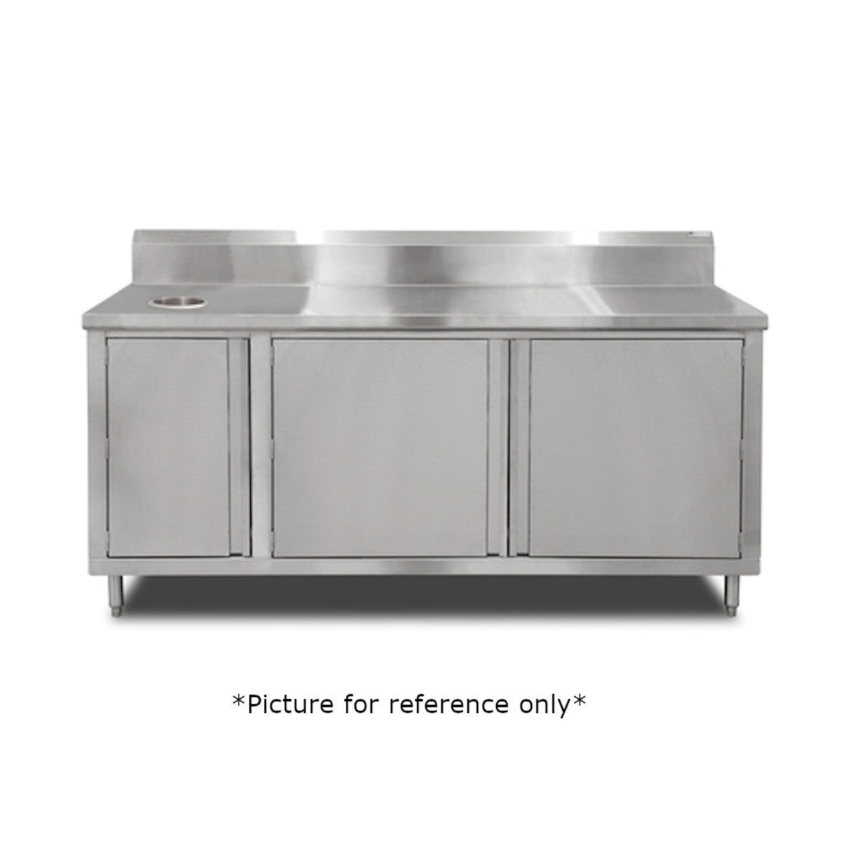 John Boos 4BU4R5-3660-L Work Table with Cabinet Base - JB4BU4R53660L