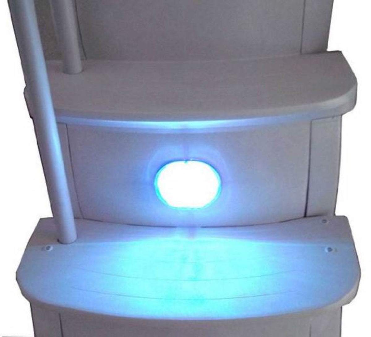 Main Access iStep Above Ground Pool Entry Ladder w/ Pad + 2 Weights + LED Light - 59348