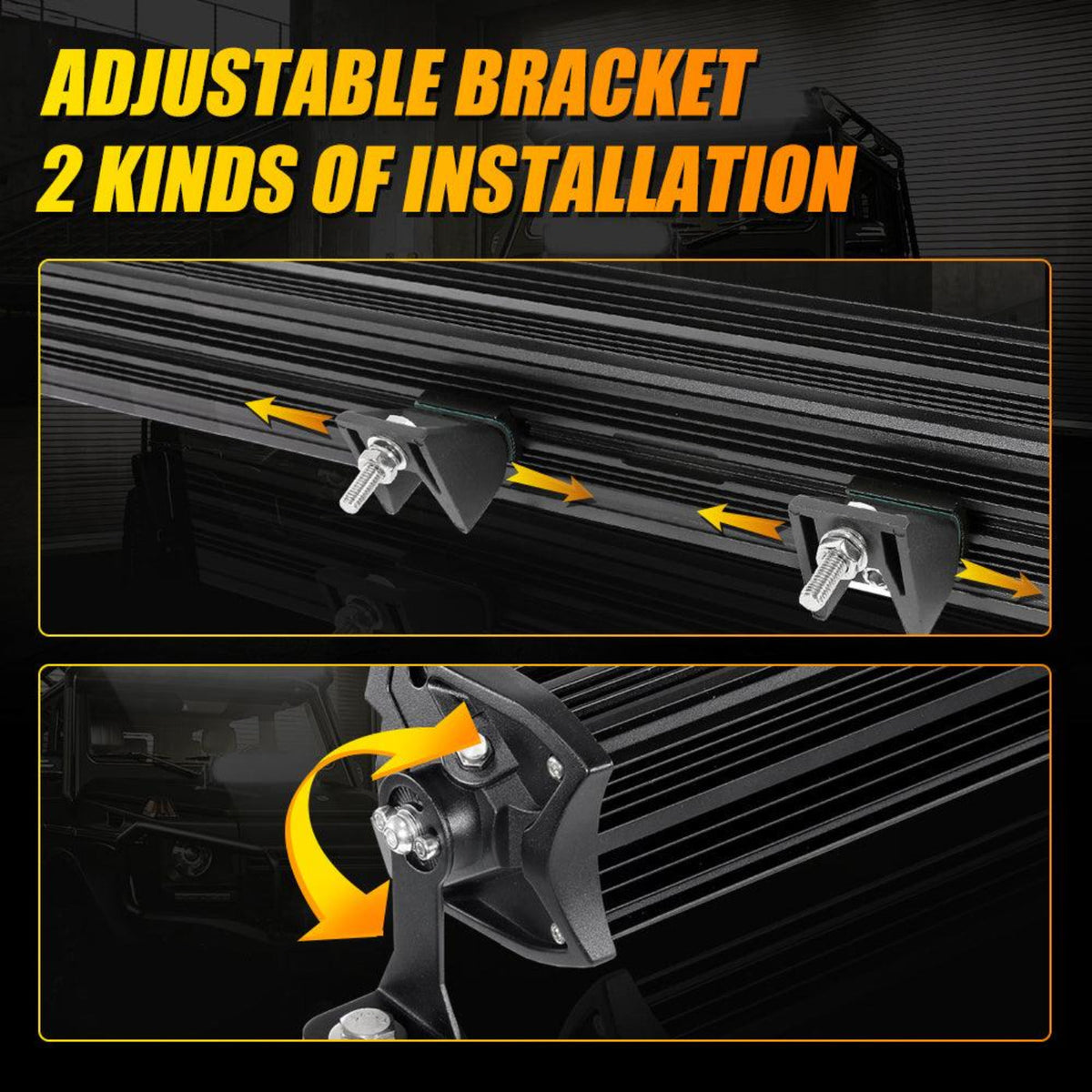 Auxbeam AR-800 RGB Switch Panel with APP+22 Inch 5D-PRO LED Light Bar, Toggle/ Momentary/ Pulsed Mode Supported - GP00012144