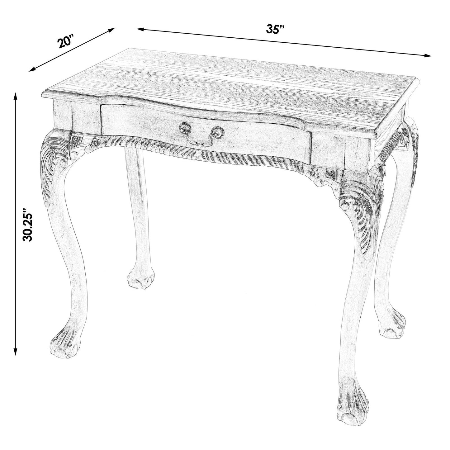 Butler Specialty Company Dupree Writing Desk, Dark Brown  - 6042024