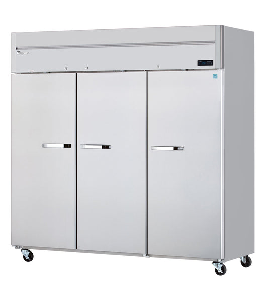 Blue Air BSR72T-HC | 81" Wide 3 Door Top Mount Reach-In Refrigerator - BSR72T-HC