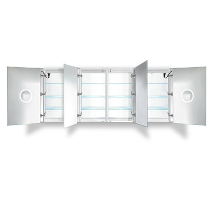 Krugg Svange 8436DLLRR 84″ X 36″ LED Medicine Cabinet with Dimmer & Defogger SVANGE8436DLLRR