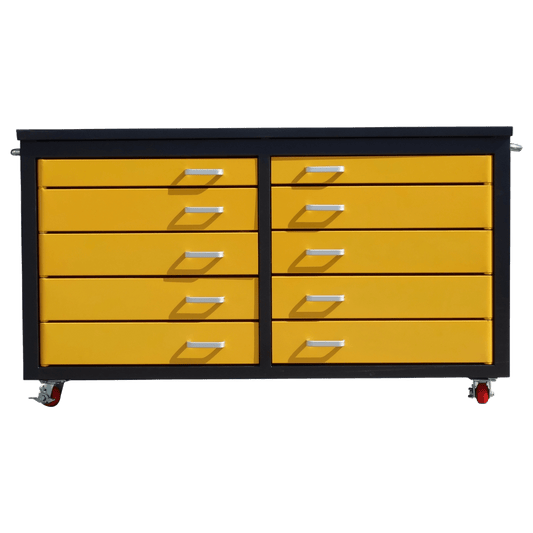 Chery Industrial 6ft Storage Cabinet with Workbench 10 Drawers WW000196