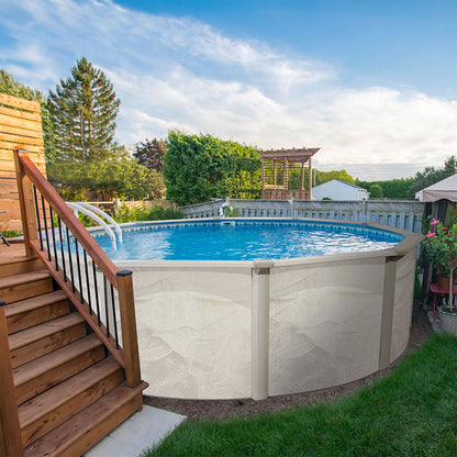 Aquarian Phoenix 21' x 52" Round Steel Frame Above Ground Outdoor Swimming Pool - 74472