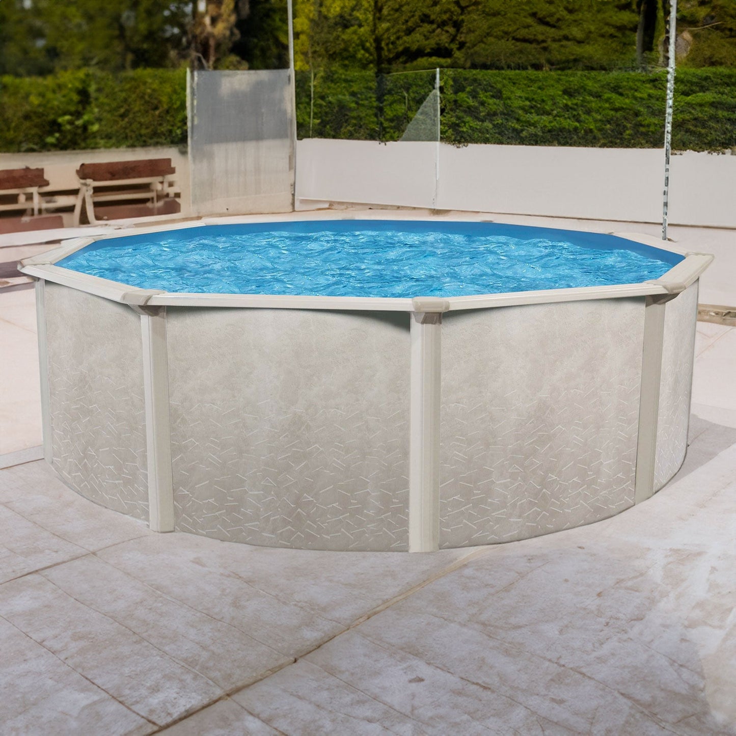 Aquarian Phoenix 18' x 52" Above Ground Swimming Pool w/Pump, Ladder & Hardware - 75182
