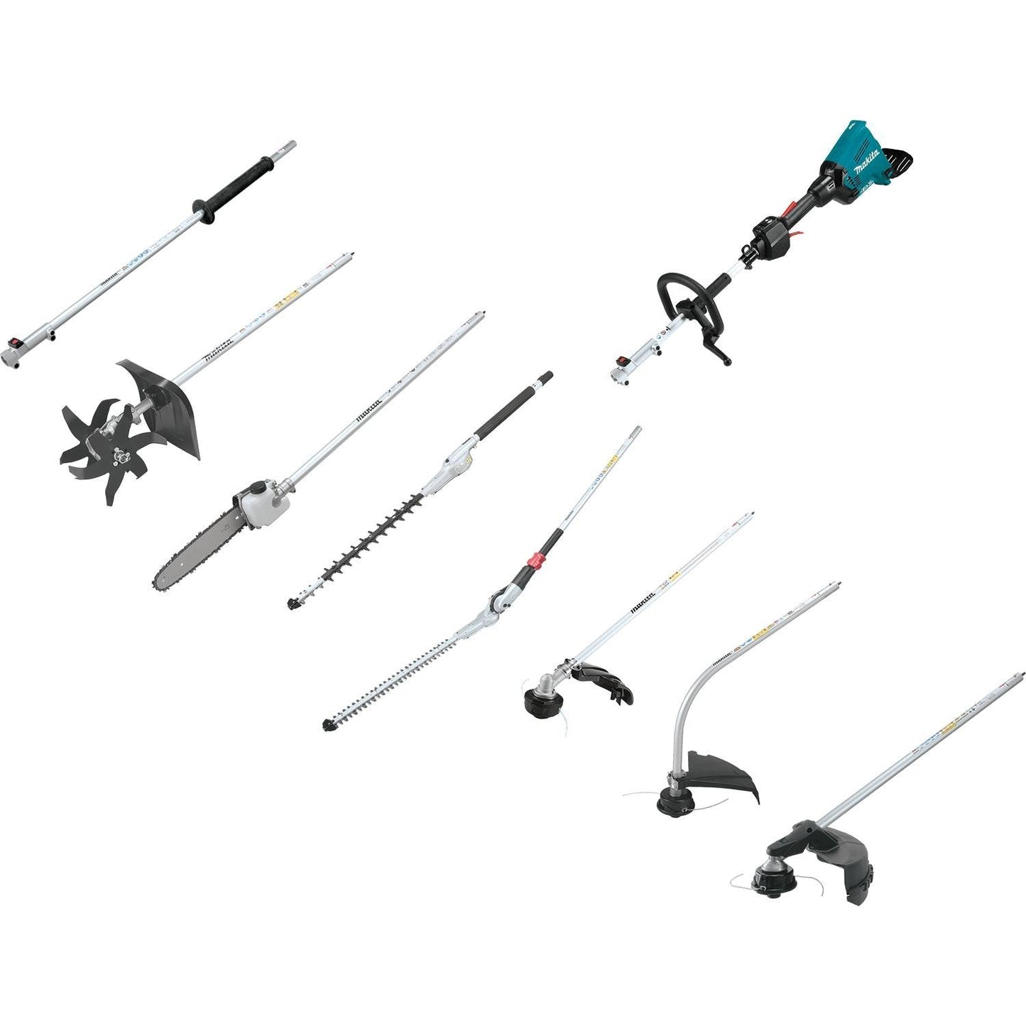 Makita  36V (18V X2) LXT Brushless Couple Shaft Power Head Kit with String Trimmer Attachment, dual port charger  - XUX01M5PT