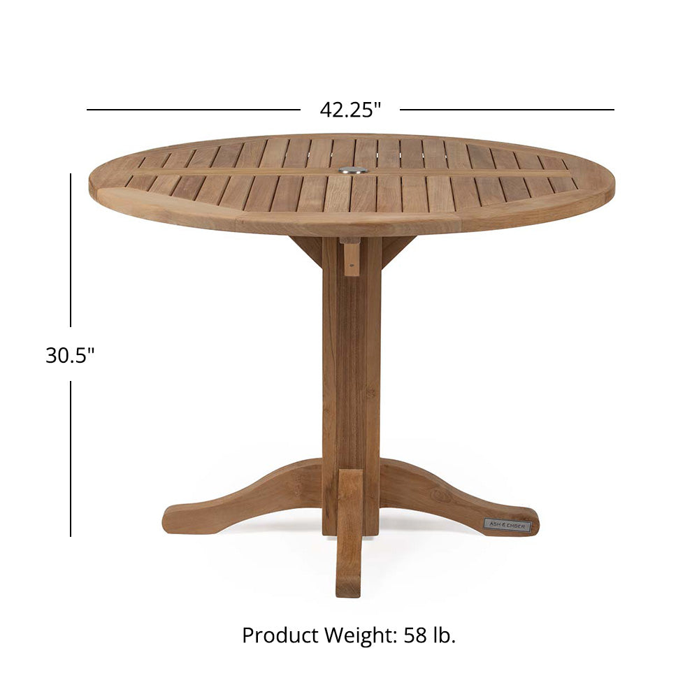Luna Grade A Teak 42" Table