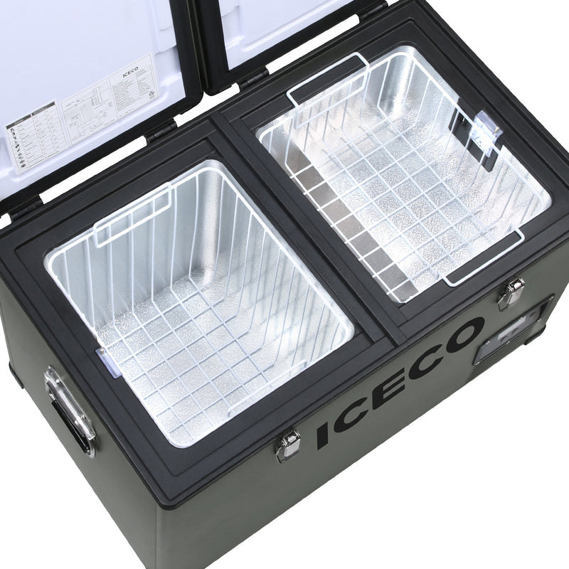 68.6QT VL65 Dual Zone Portable Fridge Combo | ICECO
