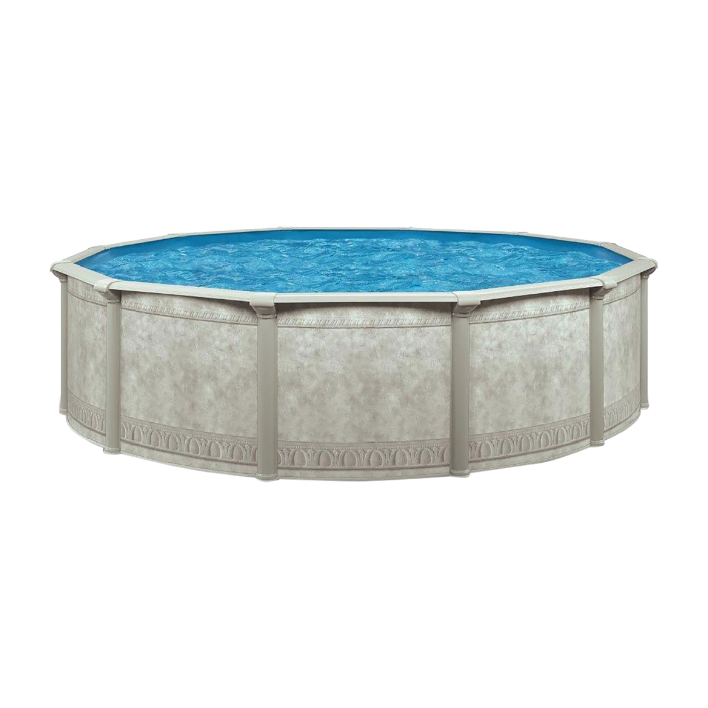 Aquarian Khaki Venetian 18ft x 52in Backyard Above Ground Swimming Pool Package - 99876