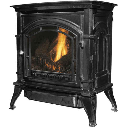 Ashley Hearth AGC500VFLP Cast Iron LP Gas Stove Vent Free 1,500 sq. ft. 32,000 BTU Black New