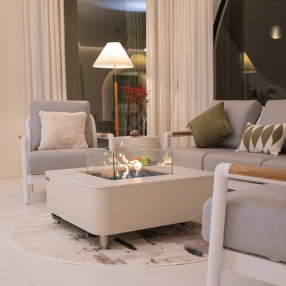 Aegean Ethanol Fire Table with Flame