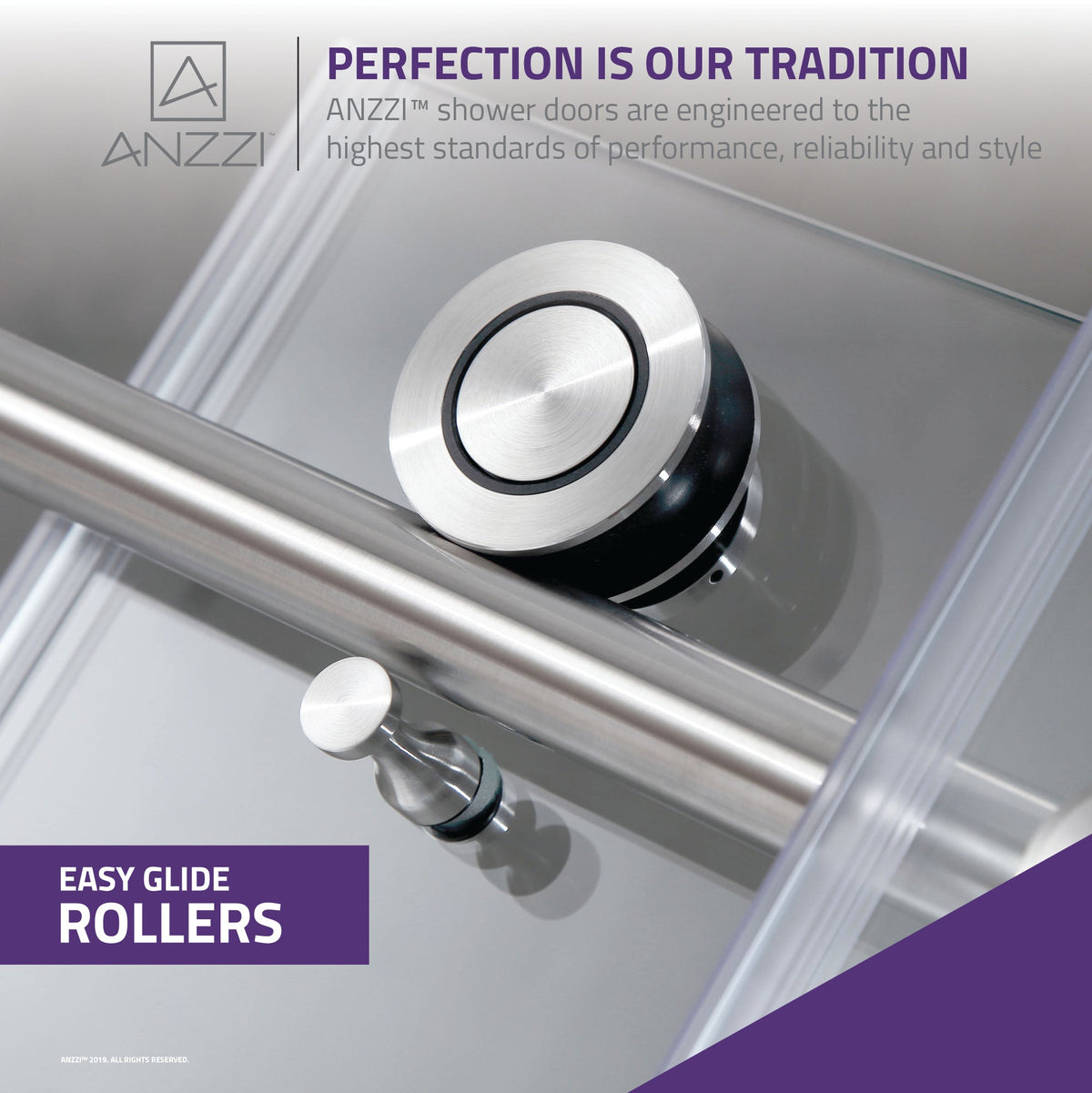 Anzzi Don Series 60 in. x 62 in. Frameless Sliding Tub Door SD-AZ17-01 - SD-AZ17-01BN