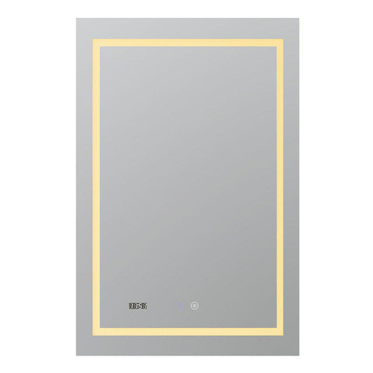 Aquadom Daytona  24" x 36" Rectangle  Ultra-Slim Frame LED Lighted Bathroom Mirror With Defogger - D-2436-N