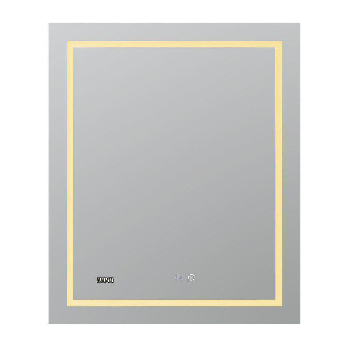 Aquadom Daytona  24" x 30" Rectangle Ultra-Slim Framed LED Lighted Bathroom Mirror With Defogger - D-2430-N