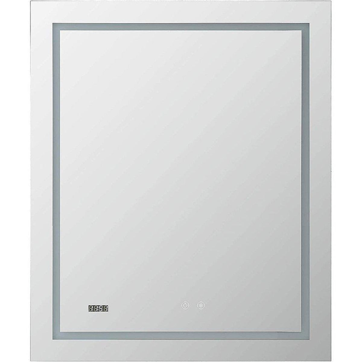 Aquadom Daytona  30" x 36" Rectangle Ultra-Slim Frame LED Lighted Bathroom Mirror With Defogger - D-3036-N